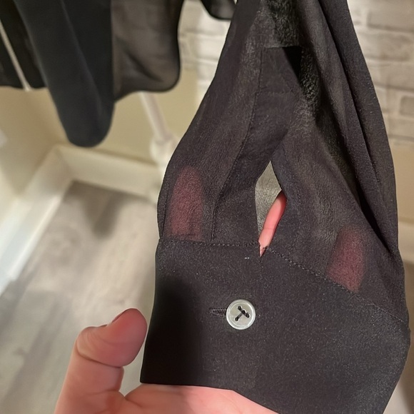 T Alexander Wang blouse with zip front and pockets.​​​​​​​ - Picture 5 of 8